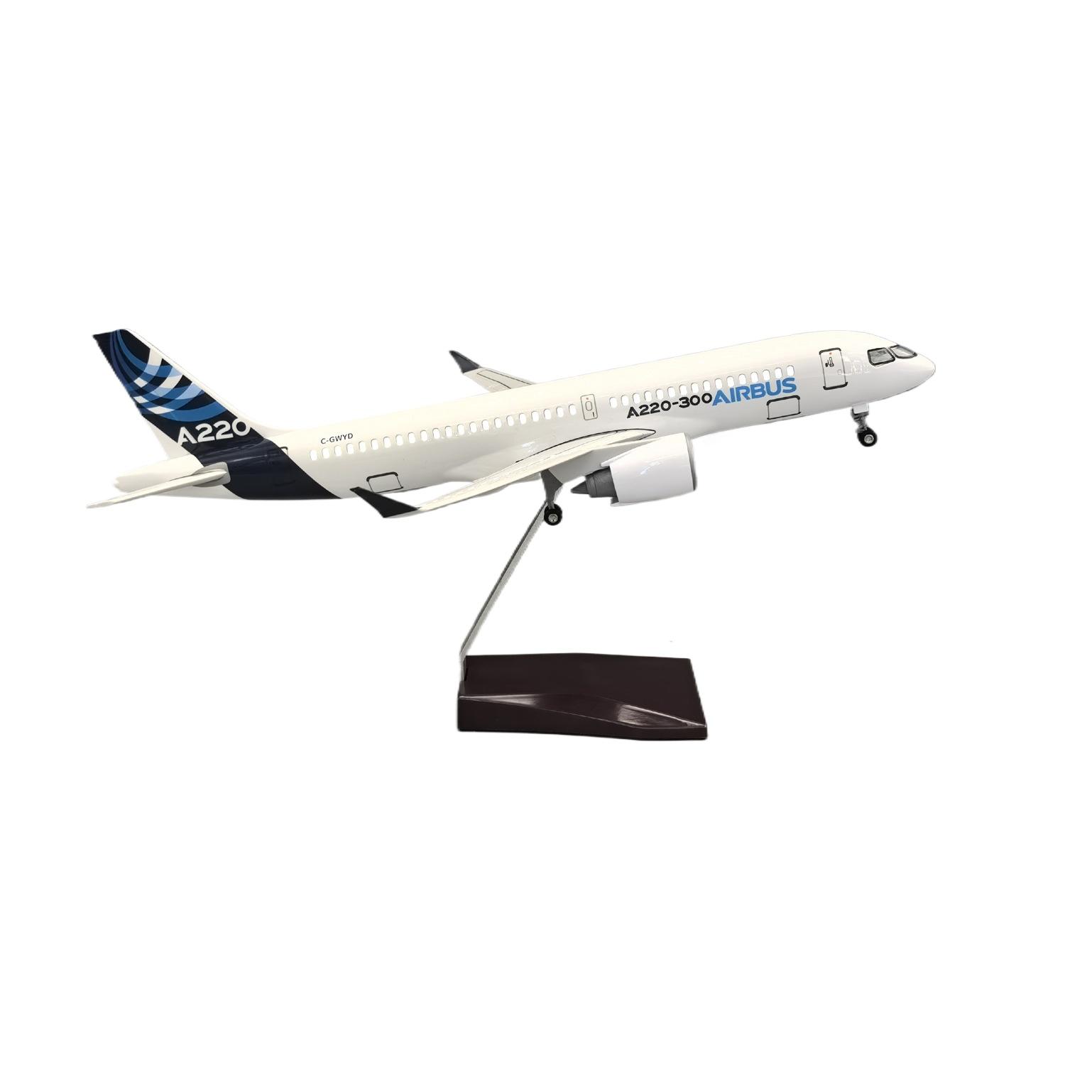 1/100 Scale 38CM A220-300 Prototype Airlines Airplane Model Resin Aircraft with LED Light(Touch or Sound Control) with light
1/100 Scale 38CM A220-300 Prototype Airlines Airplane Model Resin Aircraft with LED Light(Touch or Sound Control) with light