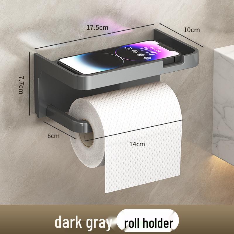 Wall-Mounted Plastic Storage Shelf for Bathroom: Toilet Paper & Phone Holder, Punch-Free Installation
Wall-Mounted Plastic Storage Shelf for Bathroom: Toilet Paper & Phone Holder, Punch-Free Installation