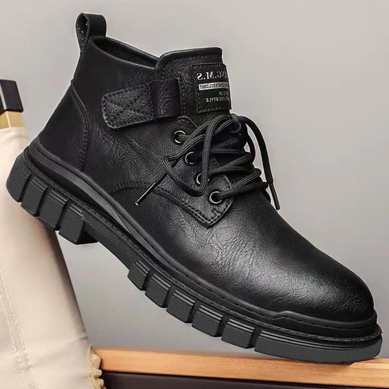 Мужские ботинки Мартин в стиле локомотива, кожаные ботинки из липкой кожи с высоким голенищем, мужские осенние ботинки Мартин средней длины голенища, коричневые британские рабочие ботинки 44 чёрный
Мужские ботинки Мартин в стиле локомотива, кожаные ботинки из липкой кожи с высоким голенищем, мужские осенние ботинки Мартин средней длины голенища, коричневые британские рабочие ботинки 44 чёрный