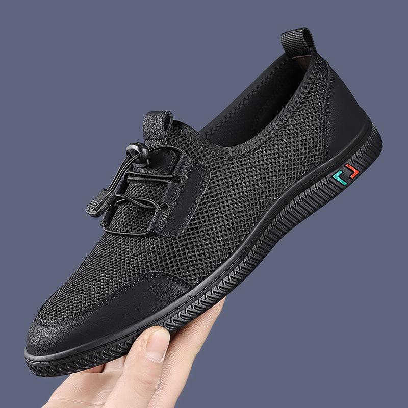 Новая мужская обувь Douyin лето обувь на одной педали с мягкой подошвой и верхом из летучего трикотажа 2025 дышащая сетчатая обувь универсальная нескользящая обувь для вождения 44 чёрный
Новая мужская обувь Douyin лето обувь на одной педали с мягкой подошвой и верхом из летучего трикотажа 2025 дышащая сетчатая обувь универсальная нескользящая обувь для вождения 44 чёрный