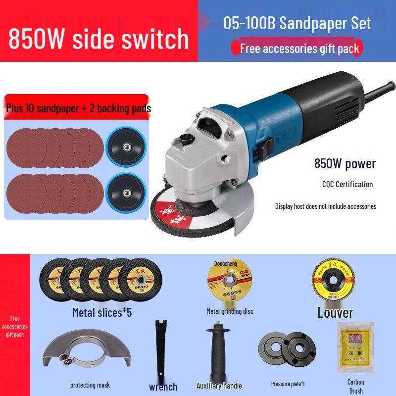 Dongcheng Electric Angle Grinder & Polisher CN plug (adapter included)
Dongcheng Electric Angle Grinder & Polisher CN plug (adapter included)