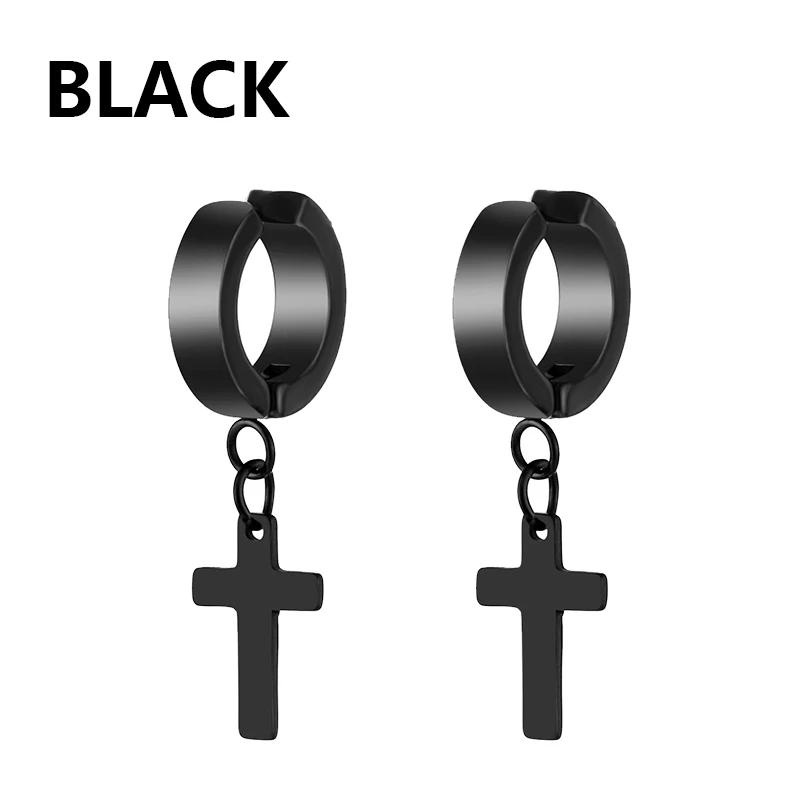 2 Pcs Stainless Steel Clip On Non Piercing Earrings For Women Men Black Gold Color Cross Gothic Punk Rock Drop Pendiente Zircon
2 Pcs Stainless Steel Clip On Non Piercing Earrings For Women Men Black Gold Color Cross Gothic Punk Rock Drop Pendiente Zircon