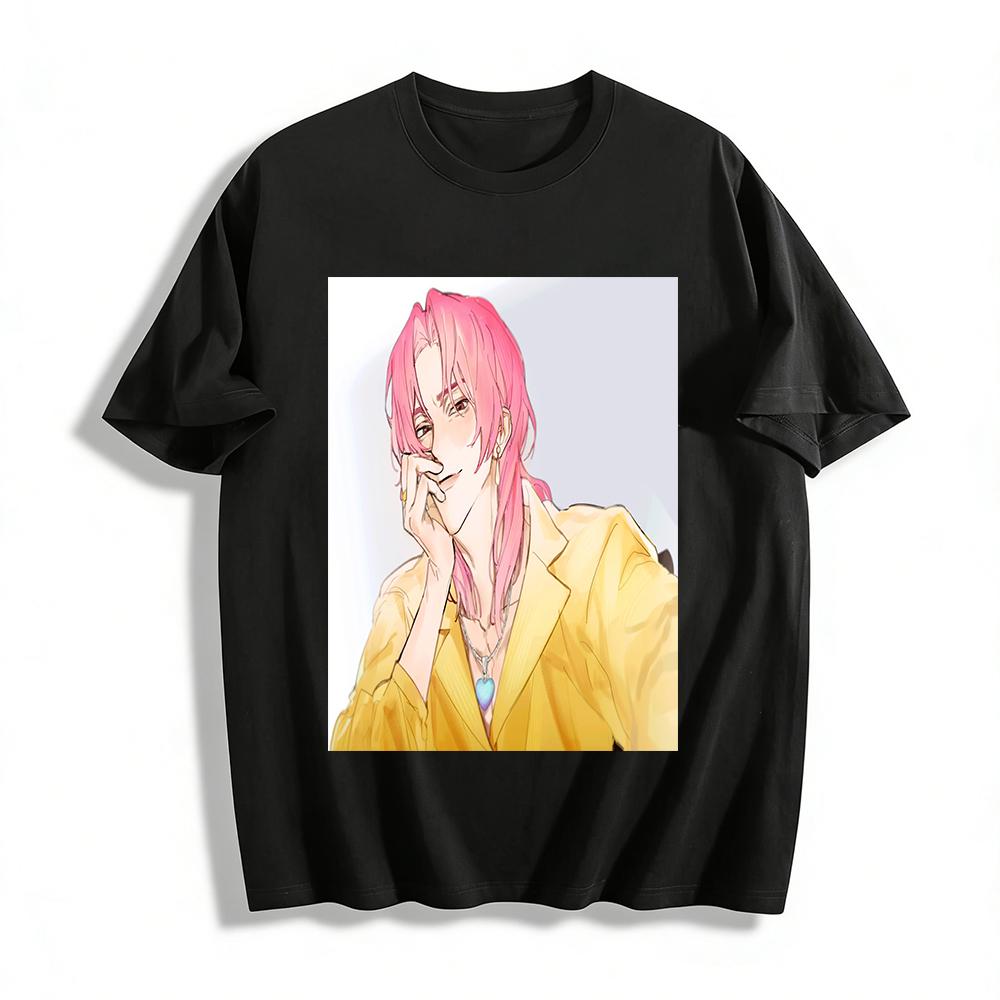 Trendy Pink-haired Lazy Style Character Print Casual Top Street Style Loose Unisex T-shirt Pure cotton T-shirt 6XL
Trendy Pink-haired Lazy Style Character Print Casual Top Street Style Loose Unisex T-shirt Pure cotton T-shirt 6XL