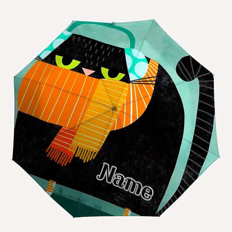 1pc Cat Winter Custom Name Automatic Folding Umbrella, Durable Plastic & Iron, Lightweight for Outdoor Daily Use S1230077
1pc Cat Winter Custom Name Automatic Folding Umbrella, Durable Plastic & Iron, Lightweight for Outdoor Daily Use S1230077