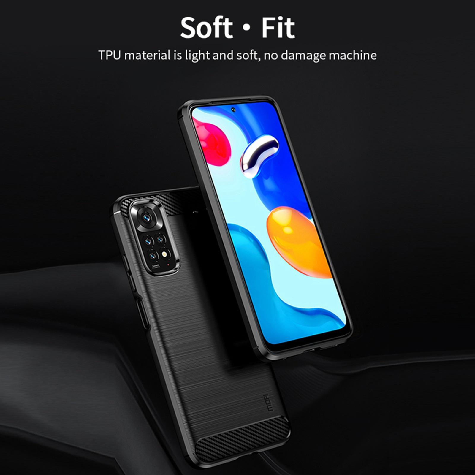MOFI for Xiaomi Redmi Note 11 4G (Qualcomm)/Note 11S 4G TPU Protector Brushed Surface Carbon Fiber Mobile Phone Case Cover Black
MOFI for Xiaomi Redmi Note 11 4G (Qualcomm)/Note 11S 4G TPU Protector Brushed Surface Carbon Fiber Mobile Phone Case Cover Black