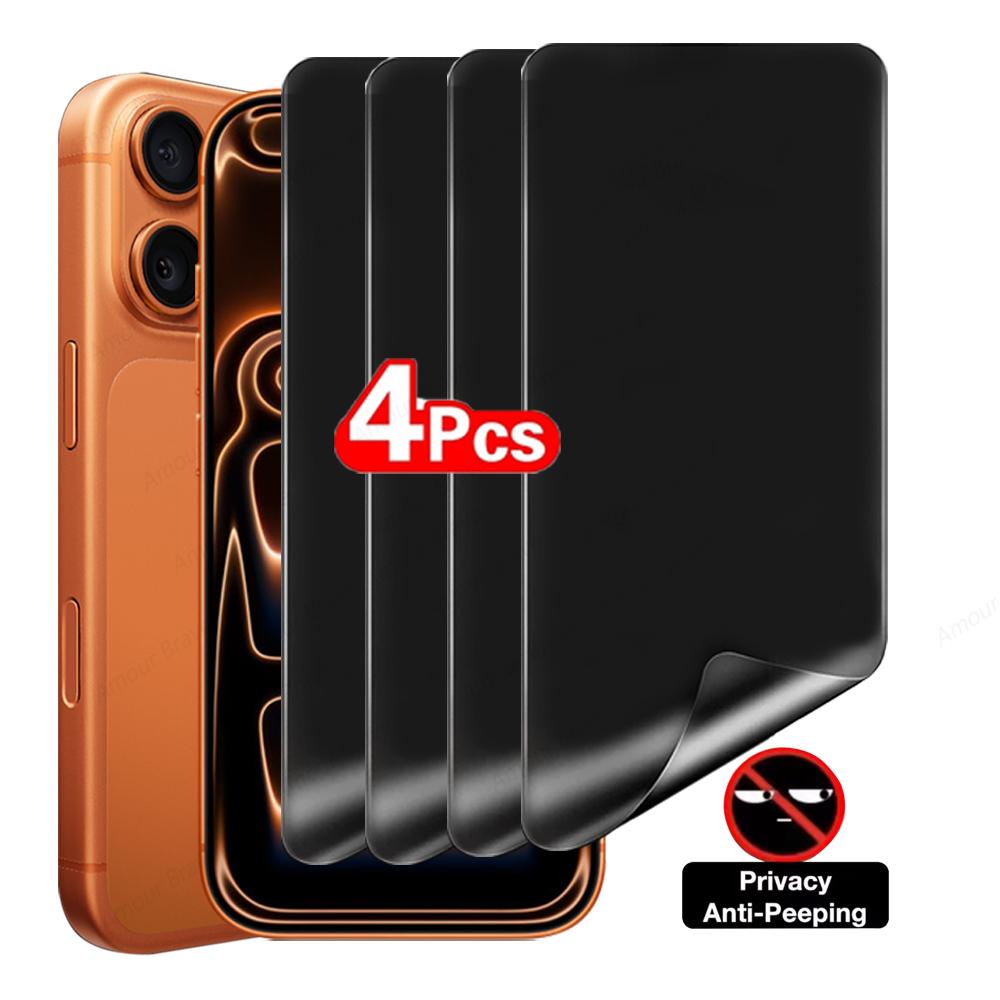 4PCS Privacy Hydrogel Film for iPhone 17 16 15 14 Plus 13 12 Mini 11 Pro Max 16e XR Not Glass Screen Protector for iPhone Air iPhone 7 чорний
4PCS Privacy Hydrogel Film for iPhone 17 16 15 14 Plus 13 12 Mini 11 Pro Max 16e XR Not Glass Screen Protector for iPhone Air iPhone 7 чорний