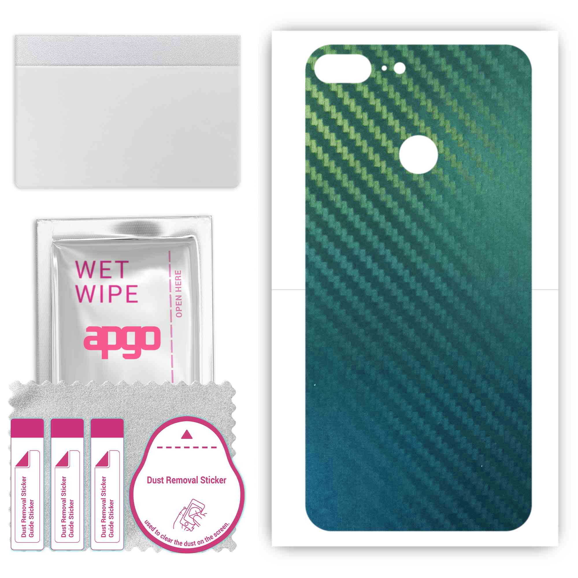 apgo Protective Skin Sticker for the back compatible with Honor 9 Lite, Wrap Film, Foil, Vinyl - Pattern Carbon Chameleon CAKA1
apgo Protective Skin Sticker for the back compatible with Honor 9 Lite, Wrap Film, Foil, Vinyl - Pattern Carbon Chameleon CAKA1
