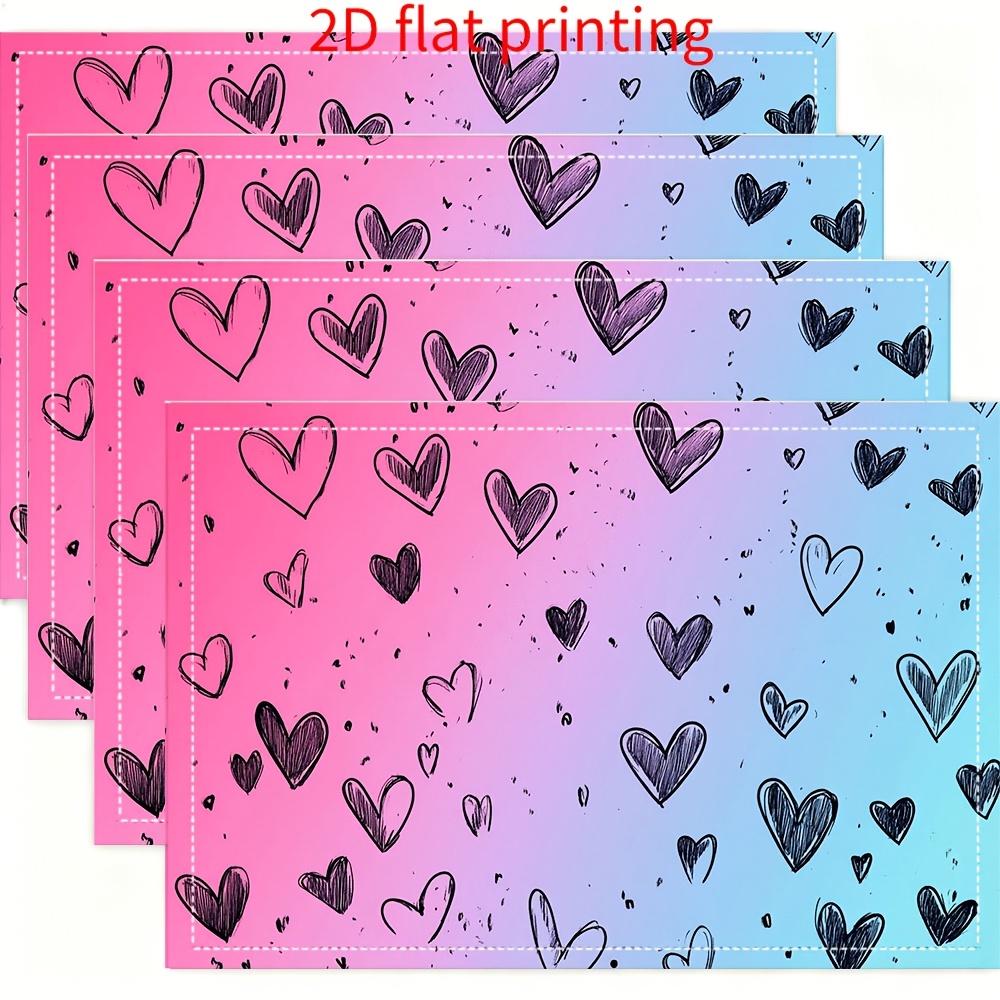 Set of 4 Square Placemats Gradient Heart Print Thin Polyester 12x18 Inch for Romantic Dining Home Decor Gift 30x45cm-4PC
Set of 4 Square Placemats Gradient Heart Print Thin Polyester 12x18 Inch for Romantic Dining Home Decor Gift 30x45cm-4PC