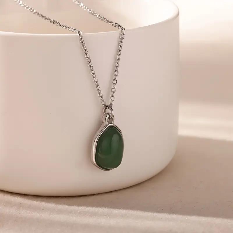 Charm Stone Opal Oval Necklace For Women Gold Color Stainless Steel Waterproof Geometric Vintage Necklace Elegant Birthday Gifts
Charm Stone Opal Oval Necklace For Women Gold Color Stainless Steel Waterproof Geometric Vintage Necklace Elegant Birthday Gifts