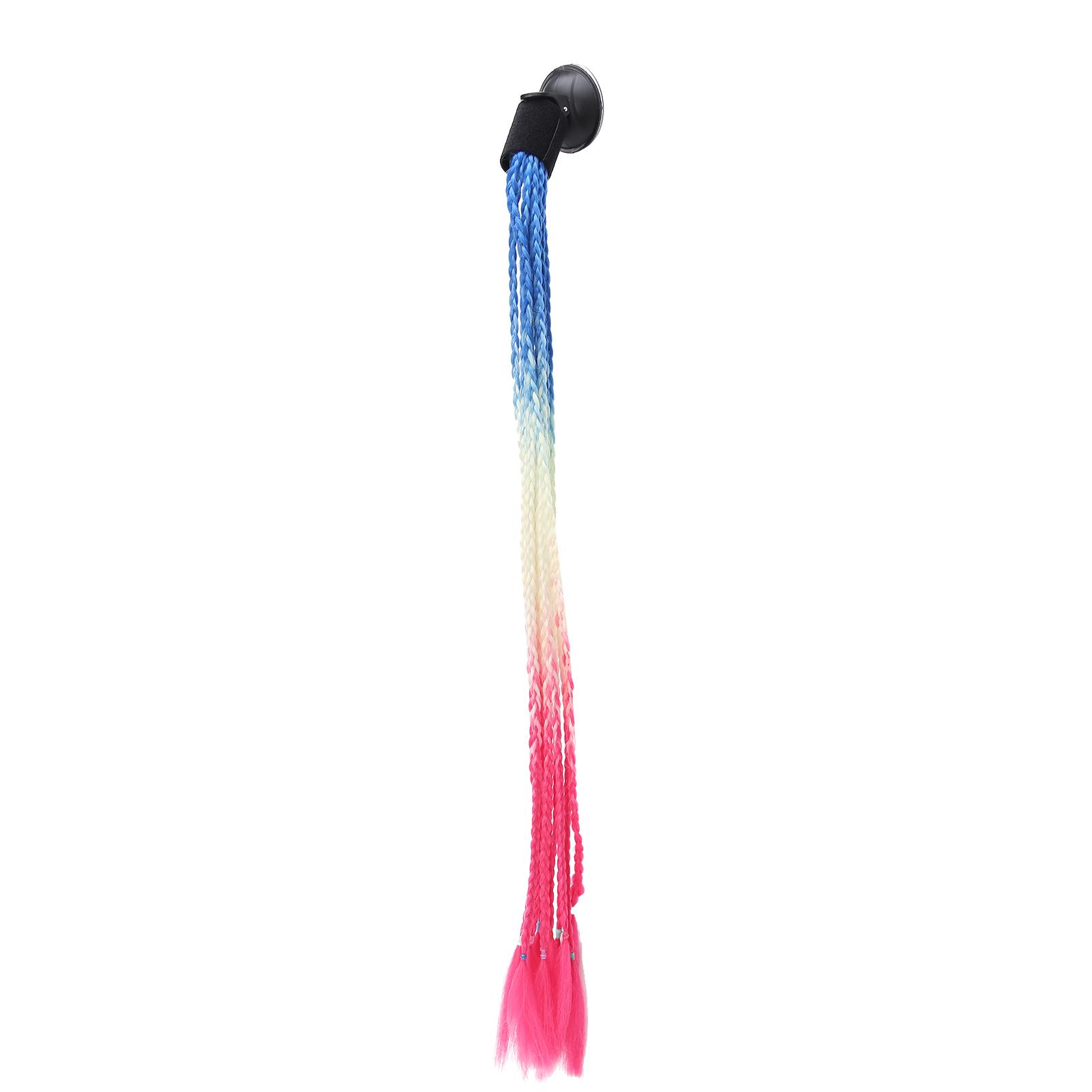 Helmet Braids Suction Cup Punk Style Motorcycle Helmet Pigtails Ponytail Gradient ColorRed White Blue
Helmet Braids Suction Cup Punk Style Motorcycle Helmet Pigtails Ponytail Gradient ColorRed White Blue