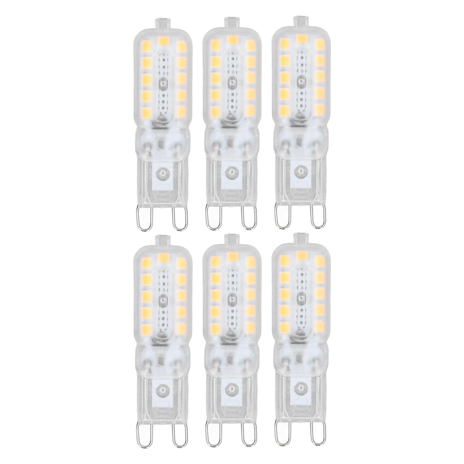 6pcs G9 LED Bulb 5W Transparent Cover 22LED Dimmable G9 Light Bulb for Ceiling Light Wall Light Table Light 220-240V white light
6pcs G9 LED Bulb 5W Transparent Cover 22LED Dimmable G9 Light Bulb for Ceiling Light Wall Light Table Light 220-240V white light