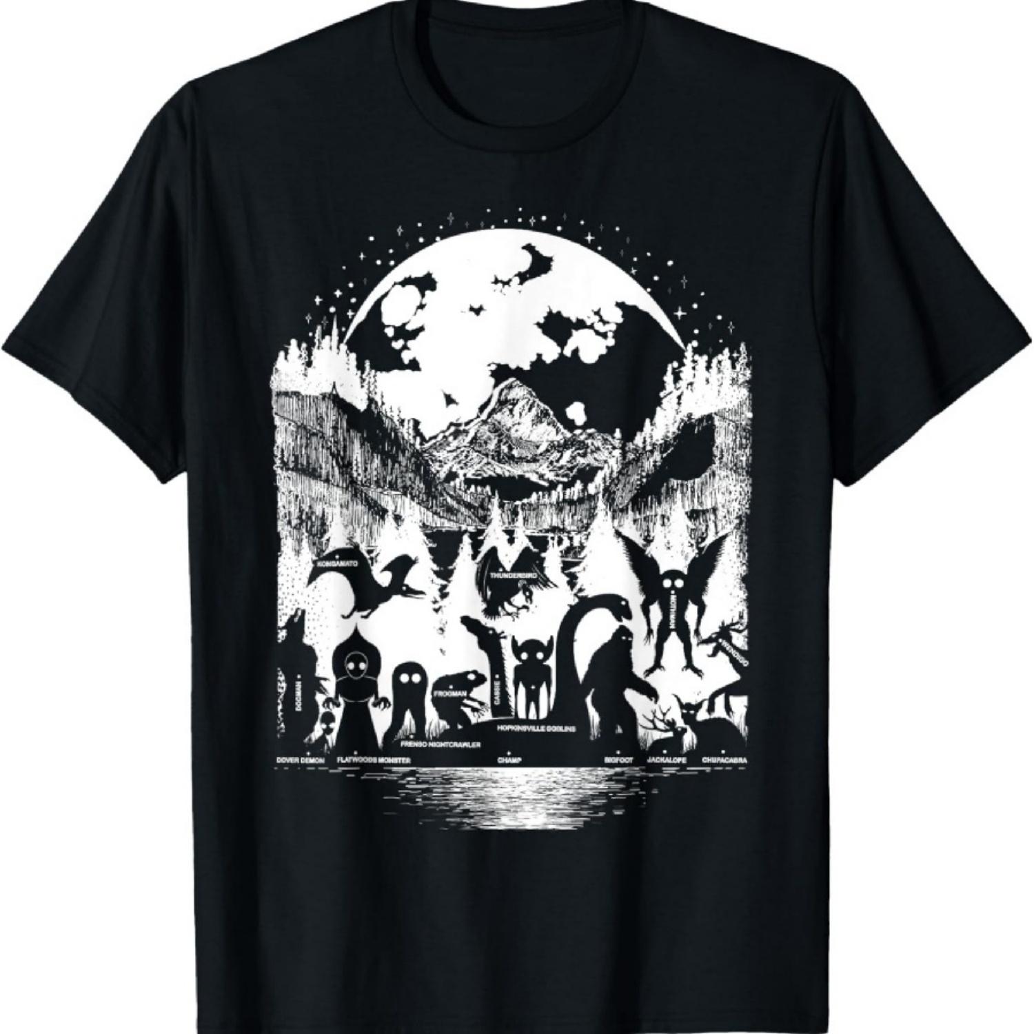 Криптид Монстры Бигфут Человек-мотылек Человек-собака Луна Криптозоология Футболка XXXXXL чёрный
Криптид Монстры Бигфут Человек-мотылек Человек-собака Луна Криптозоология Футболка XXXXXL чёрный