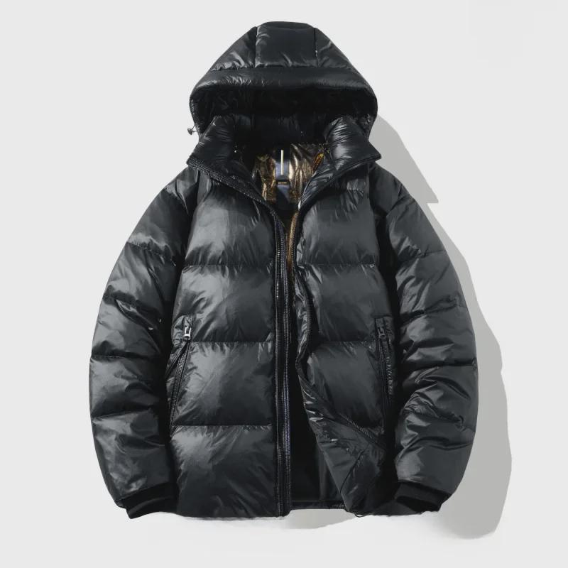 Блестящая куртка-пуховик унисекс - зима 2023 г.: Плотный, свободный крой с белым утиным пухом 2XL чёрный
Блестящая куртка-пуховик унисекс - зима 2023 г.: Плотный, свободный крой с белым утиным пухом 2XL чёрный