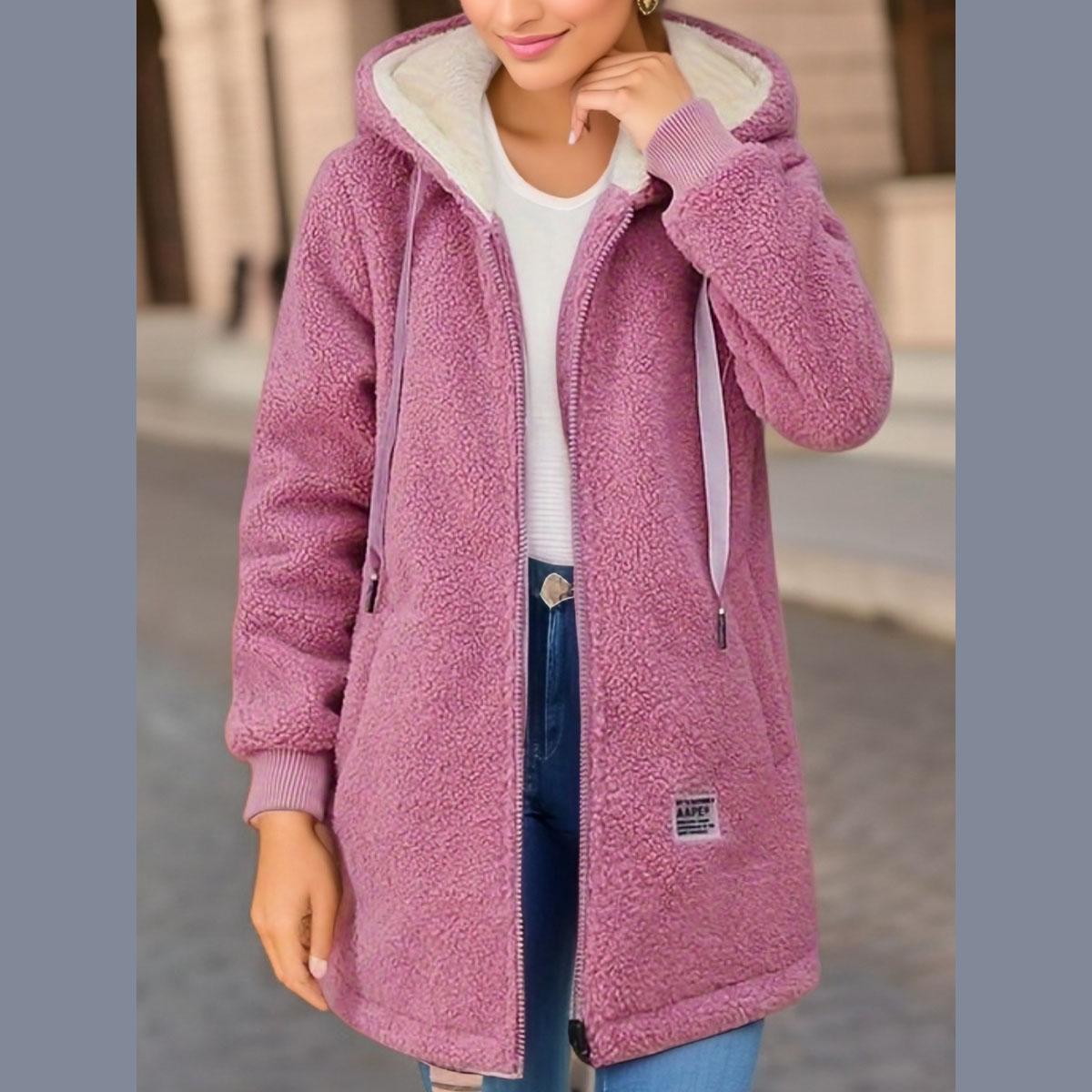 Autumn Winter Women s Thickened Fleece-lined Medium-length Jacket Style Korean Version Loose-fit Cardigan Top Coats S розовый
Autumn Winter Women s Thickened Fleece-lined Medium-length Jacket Style Korean Version Loose-fit Cardigan Top Coats S розовый