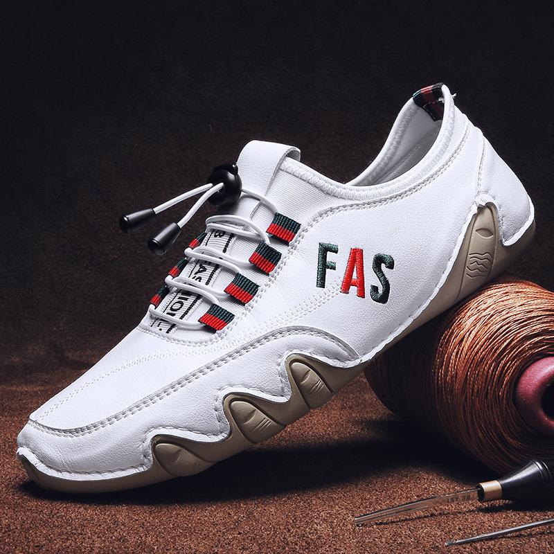 New leather shoes men s Korean version breathable men s shoes lazy Doudou shoes sports soft sole versatile octopus driving casual shoes 38
New leather shoes men s Korean version breathable men s shoes lazy Doudou shoes sports soft sole versatile octopus driving casual shoes 38