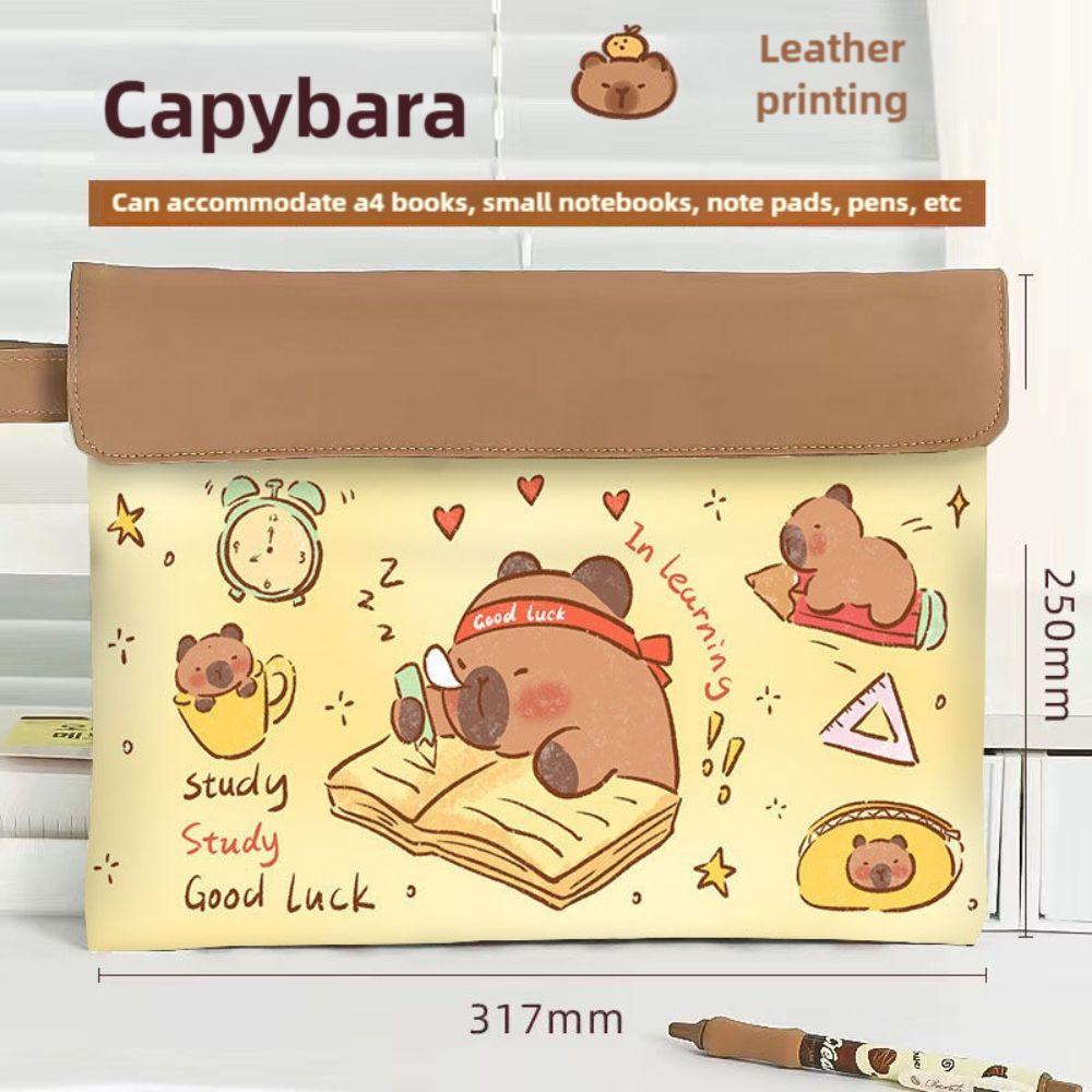 Two Layers Capybara File Bag Buckle Carrying Archive Bag Portable A4 File Folder Girls Boys 1
Two Layers Capybara File Bag Buckle Carrying Archive Bag Portable A4 File Folder Girls Boys 1