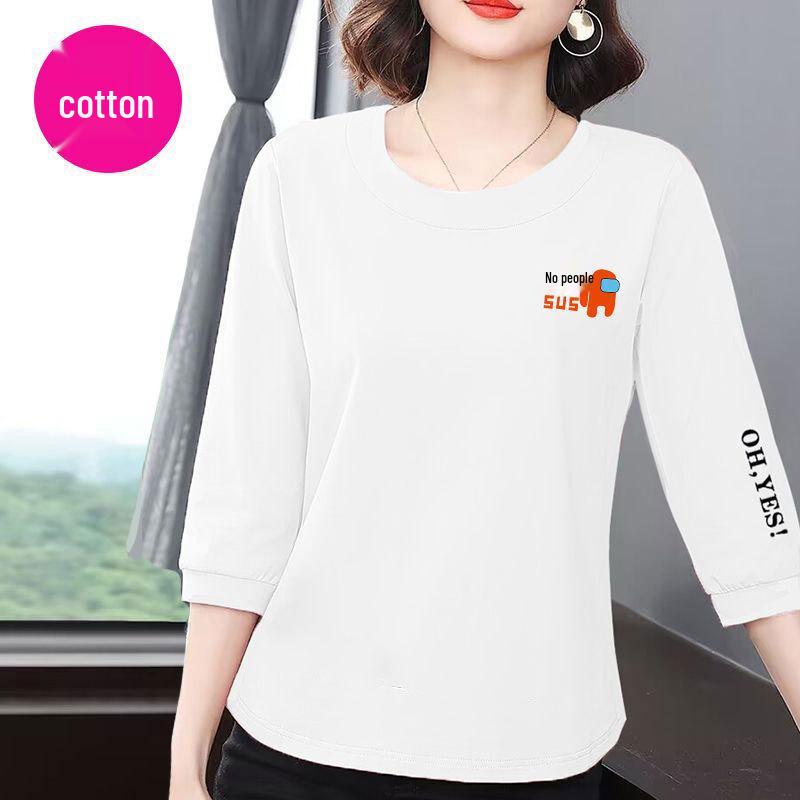 Korean Style Women s Loose Fit Cotton T-Shirt - Summer 2025, Flattering Seven-Sleeve Design S (suggested for up to 85 jin)
Korean Style Women s Loose Fit Cotton T-Shirt - Summer 2025, Flattering Seven-Sleeve Design S (suggested for up to 85 jin)