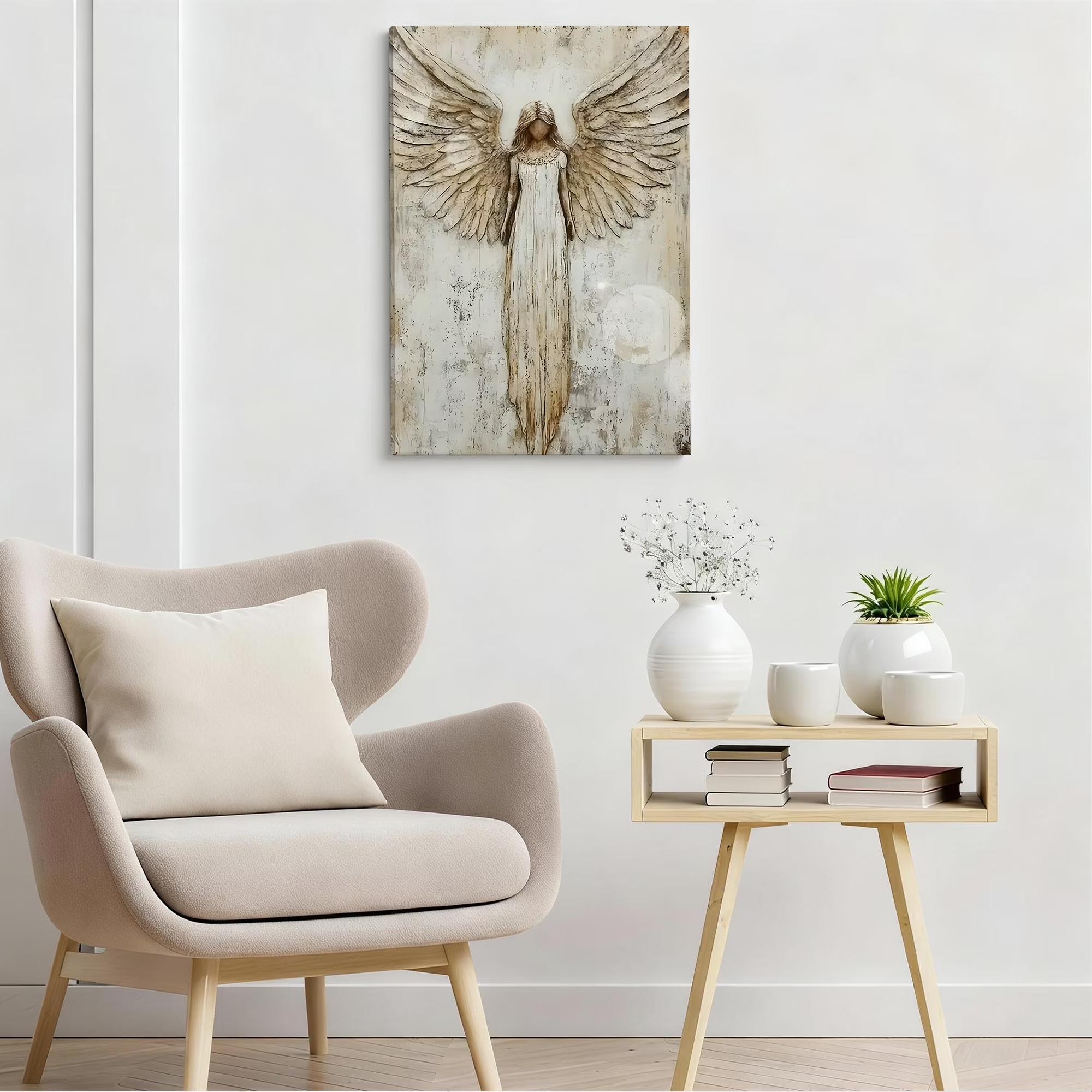 Vintage Angel Wall Art Sculpture Handmade Decorative Hanging Wall Ornament for Home Living Room Bedroom Office Decoration One Size
Vintage Angel Wall Art Sculpture Handmade Decorative Hanging Wall Ornament for Home Living Room Bedroom Office Decoration One Size