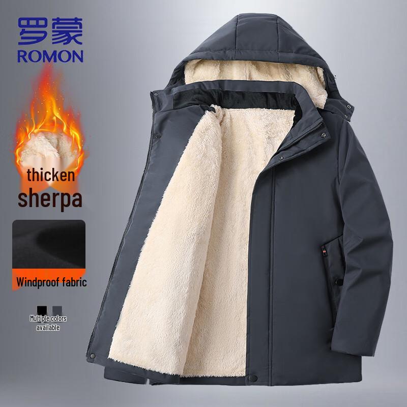 ROMON Men s Lambswool Lined Hooded Cotton Jacket 5XL
ROMON Men s Lambswool Lined Hooded Cotton Jacket 5XL