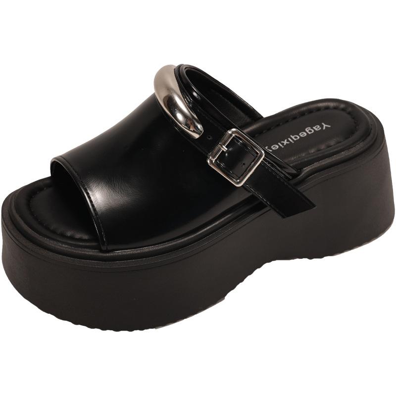 2025 summer new fashion outerwear muffin thick-bottomed slippers women s small height increase casual open-toed sandals 35 чёрный
2025 summer new fashion outerwear muffin thick-bottomed slippers women s small height increase casual open-toed sandals 35 чёрный