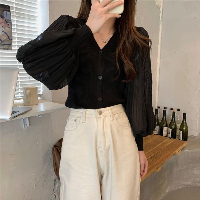 Spring and Autumn Thin Long Sleeve Knitted Sweater Top Cardigan with Lantern Sleeve Sweater Short Jacket Women s Autumn and Winter one size fits all чёрный
Spring and Autumn Thin Long Sleeve Knitted Sweater Top Cardigan with Lantern Sleeve Sweater Short Jacket Women s Autumn and Winter one size fits all чёрный