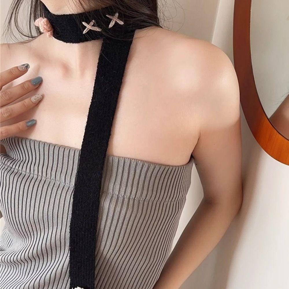 Flower Decoration Y2K Thin Scarf Soft Harajuku Knitted Scarf Versatile Long Narrow Scarves Female кофейный
Flower Decoration Y2K Thin Scarf Soft Harajuku Knitted Scarf Versatile Long Narrow Scarves Female кофейный