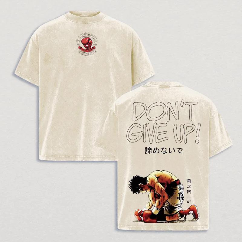 Manga Hajime no Ippo T Shirt Don t Give Up Printed T-shirt Washed Oversized Tshirt For Men‘s Clothing Summer Cotton Tees Tops XXL бежевий
Manga Hajime no Ippo T Shirt Don t Give Up Printed T-shirt Washed Oversized Tshirt For Men‘s Clothing Summer Cotton Tees Tops XXL бежевий
