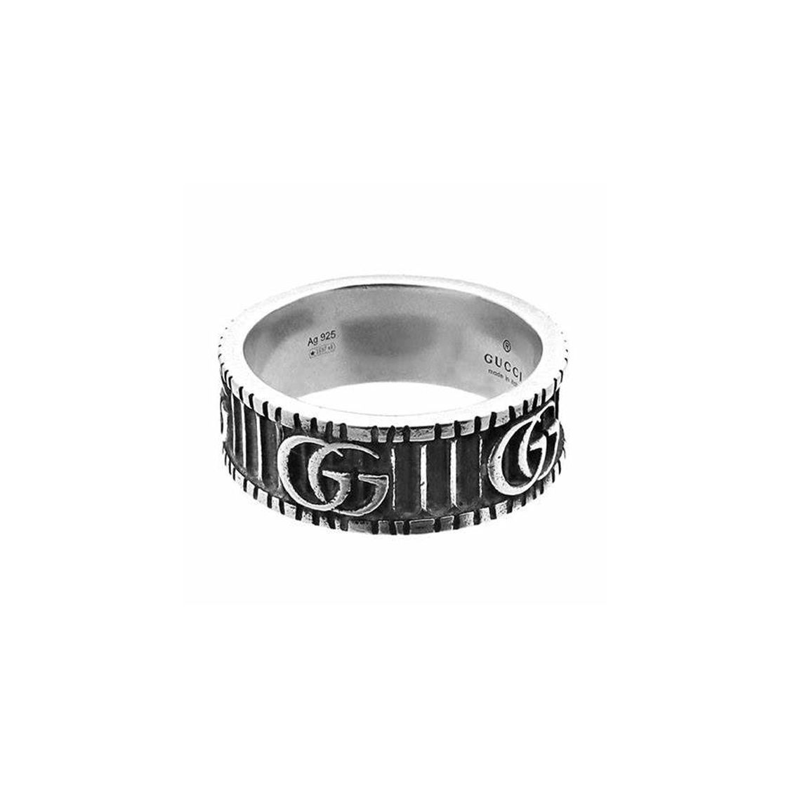 Gucci GG Marmont 3D Double G And Stripe Pattern Vintage Distressed Matte 925 Silver Ring Unisex rings Black 551899-J8400-0811 Dust Bag+Box (Random Color),11
Gucci GG Marmont 3D Double G And Stripe Pattern Vintage Distressed Matte 925 Silver Ring Unisex rings Black 551899-J8400-0811 Dust Bag+Box (Random Color),11