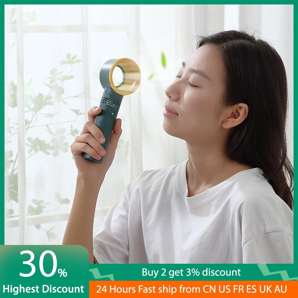Portable Bladeless Fan Handheld Desktop Summer Mini Air Cooler No Leaf Ultra-quiet Rechargeable Fans for Travel Outdoor Office
Portable Bladeless Fan Handheld Desktop Summer Mini Air Cooler No Leaf Ultra-quiet Rechargeable Fans for Travel Outdoor Office
