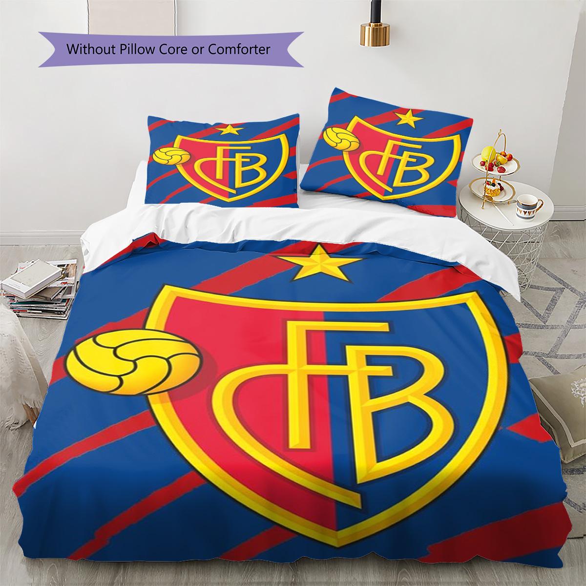 FC Basel 1893 Pattern Bedding Set Quilt Cover Pillowcase Home Decor Gift (1 * duvet cover + 2 * pillowcase, without core) 135x200cm
FC Basel 1893 Pattern Bedding Set Quilt Cover Pillowcase Home Decor Gift (1 * duvet cover + 2 * pillowcase, without core) 135x200cm