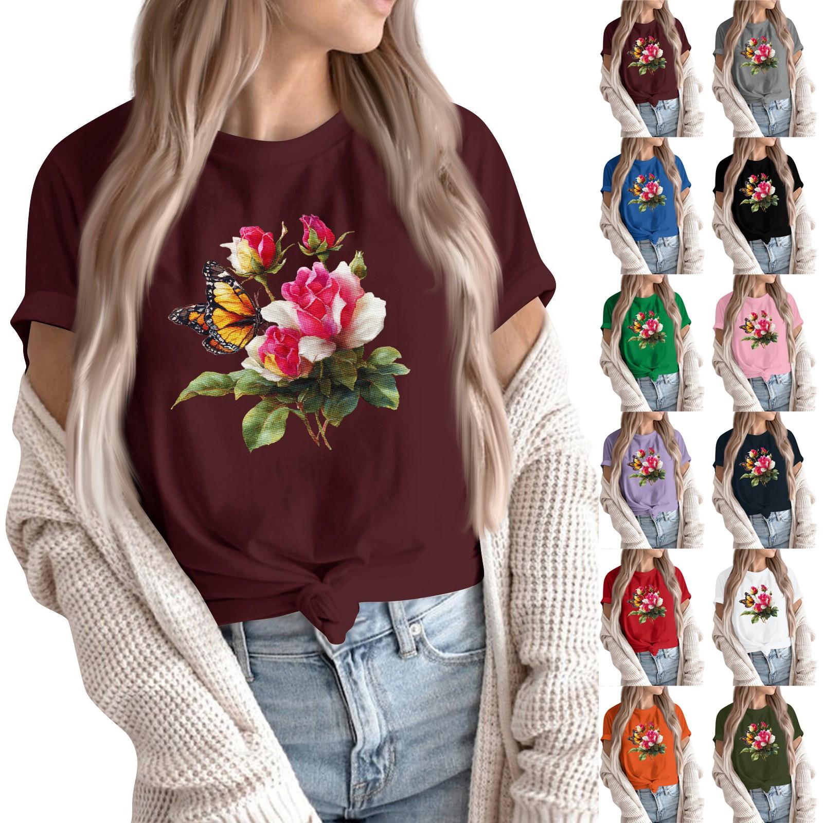 Women s Fashion Casual Printed Round Neck Short Sleeved Pullover T-Shirt Top XL рожевий
Women s Fashion Casual Printed Round Neck Short Sleeved Pullover T-Shirt Top XL рожевий