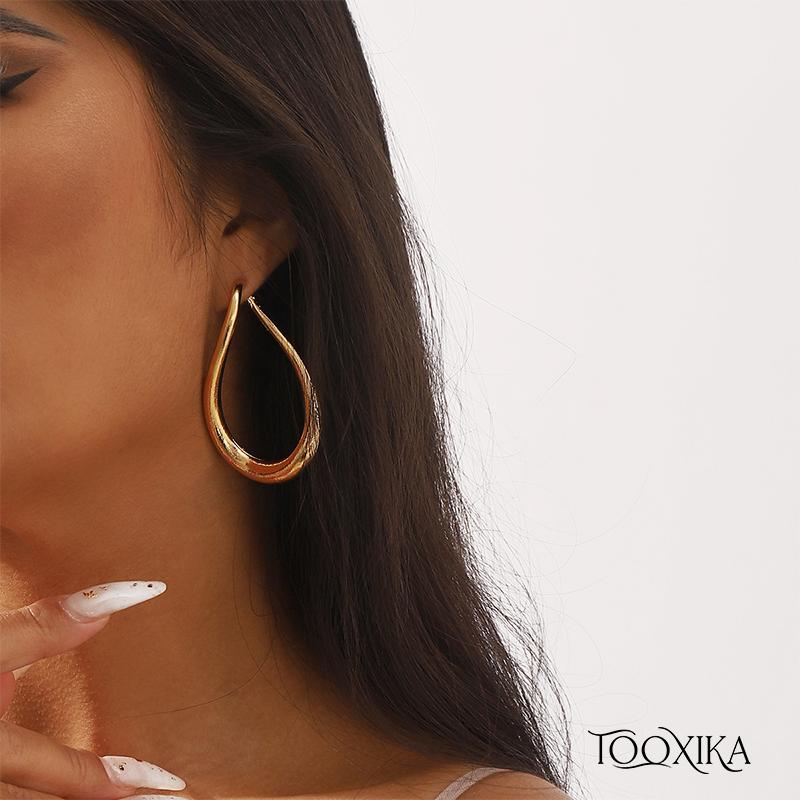 Tooxika Teardrop-shaped Irregular Geometric Earrings, Twisted Creative And Simple Style, Personalized Niche Earrings For Women
Tooxika Teardrop-shaped Irregular Geometric Earrings, Twisted Creative And Simple Style, Personalized Niche Earrings For Women