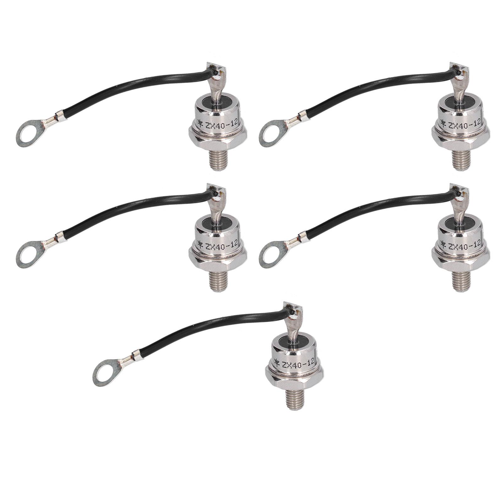 5Pcs Rectifier Diode Reverse Brass 40A 1.2KV Set Kit ZX4012 for Battery Converter
5Pcs Rectifier Diode Reverse Brass 40A 1.2KV Set Kit ZX4012 for Battery Converter
