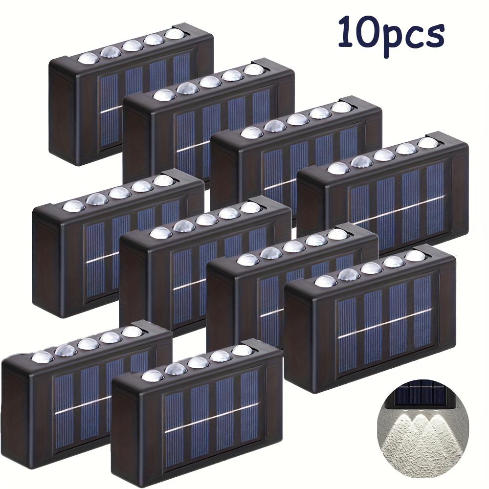 10pc Solar Powered LED Wall Light Outdoor Decor for Garden Fence Patio Semi Flush Mount Solar Charged Outside Lighting Sun Lamp
10pc Solar Powered LED Wall Light Outdoor Decor for Garden Fence Patio Semi Flush Mount Solar Charged Outside Lighting Sun Lamp