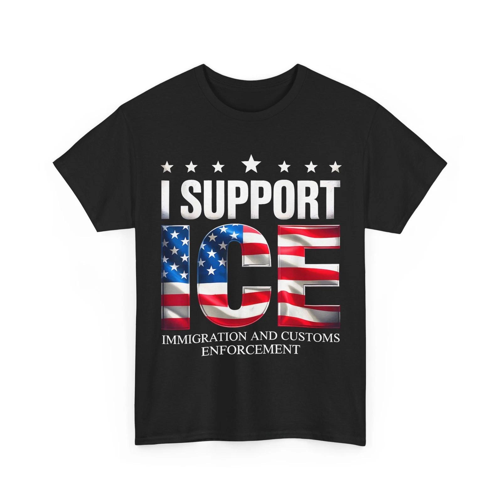 Support ICE Immigration Officers American Flag Border Patrol T-Shirt S
Support ICE Immigration Officers American Flag Border Patrol T-Shirt S