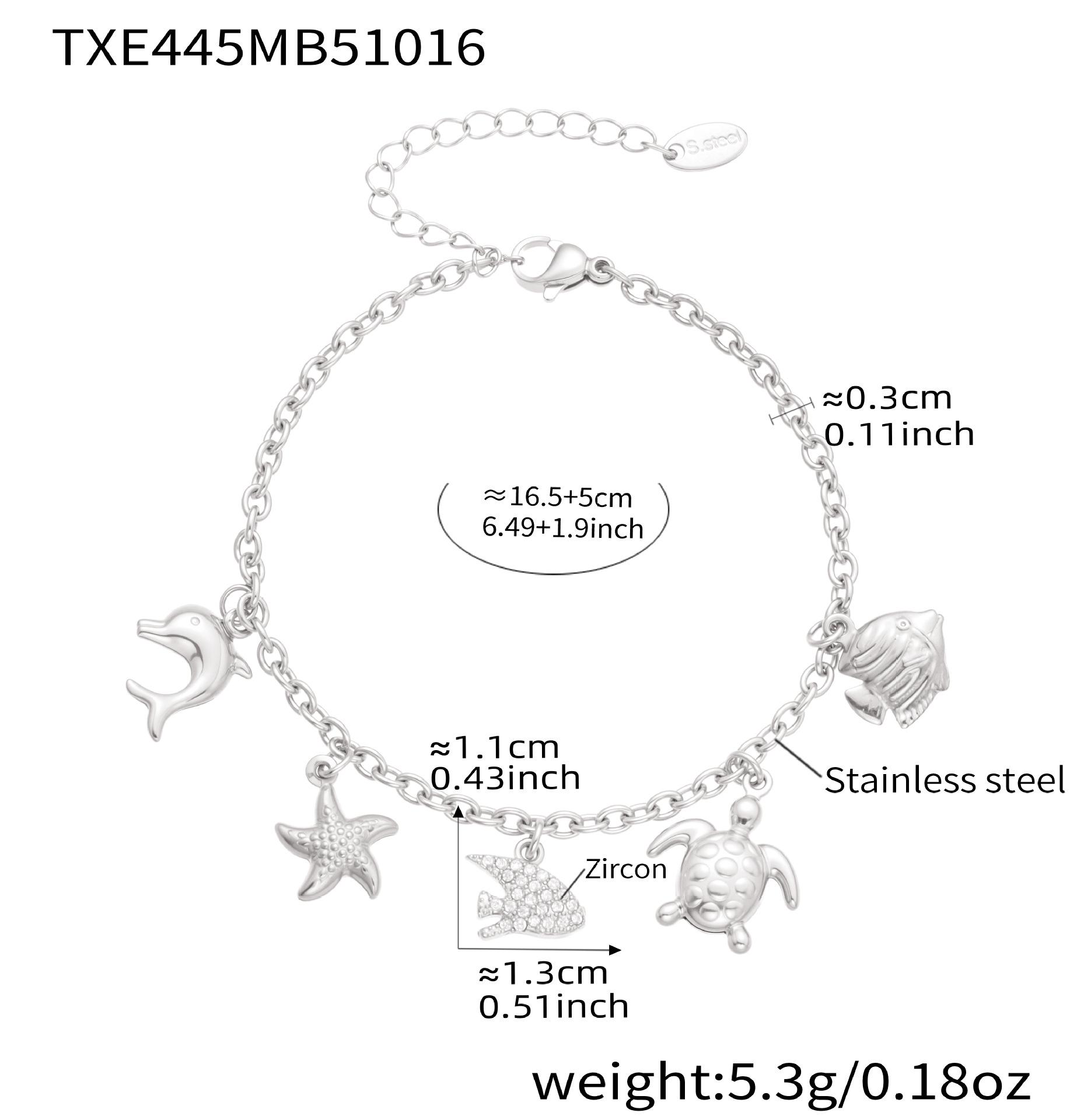 Oumeka Ocean Style Позолочений 18 каратним золотом Набір з нержавіючої сталі з цирконієвим кулоном у вигляді рибки, намистом та браслетом
Oumeka Ocean Style Позолочений 18 каратним золотом Набір з нержавіючої сталі з цирконієвим кулоном у вигляді рибки, намистом та браслетом