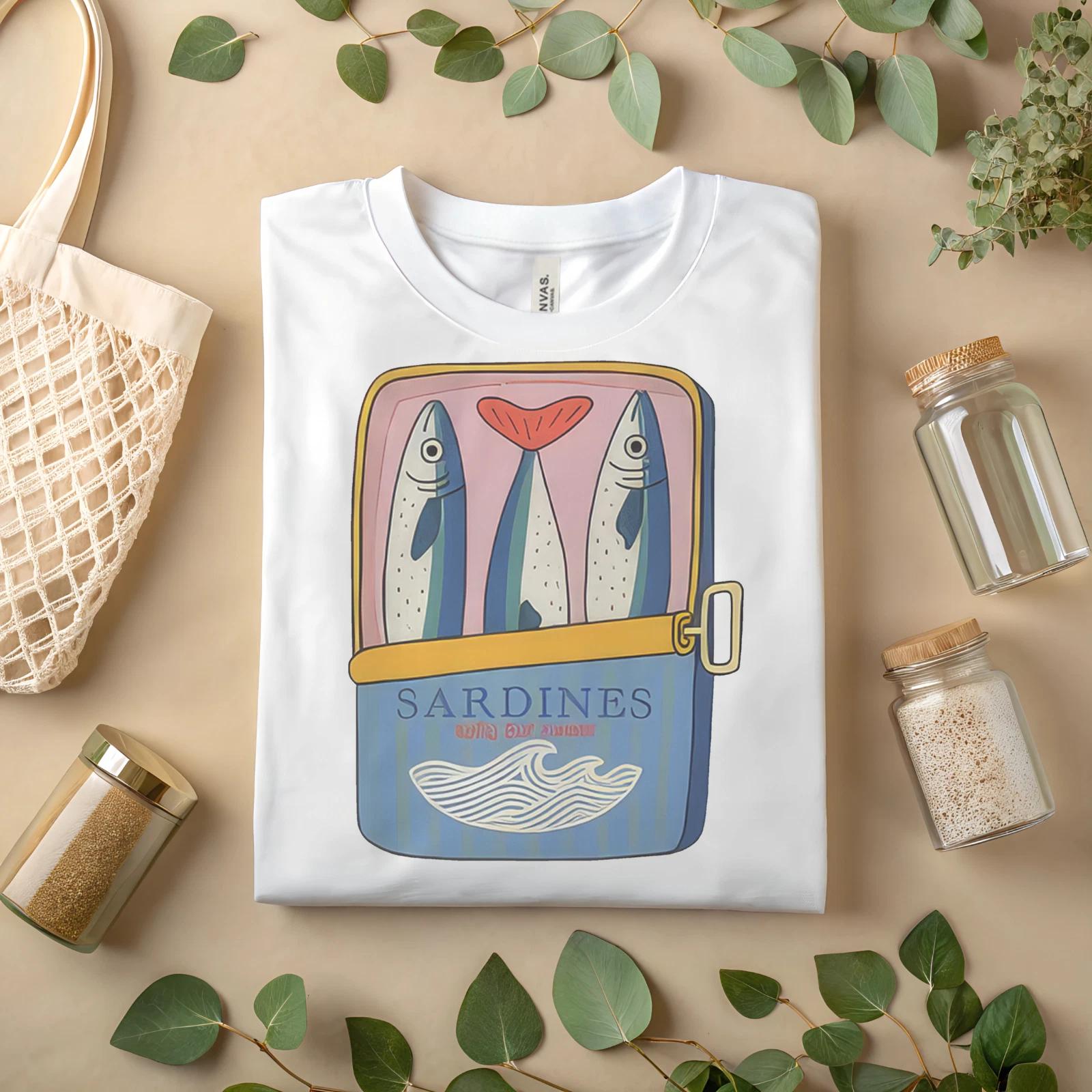 Sardines Can Funny Retro Fish Tin Graphic Tee Vintage Food Art Shirt A155 3XL
Sardines Can Funny Retro Fish Tin Graphic Tee Vintage Food Art Shirt A155 3XL