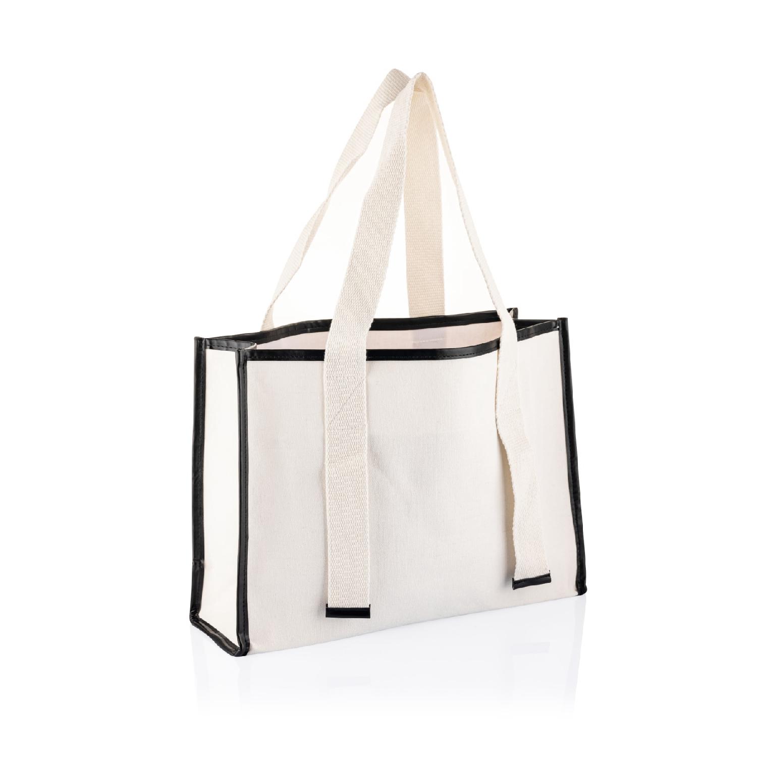 Пляжная сумка через плечо из парусины для женщин - белая
Пляжная сумка через плечо из парусины для женщин - белая