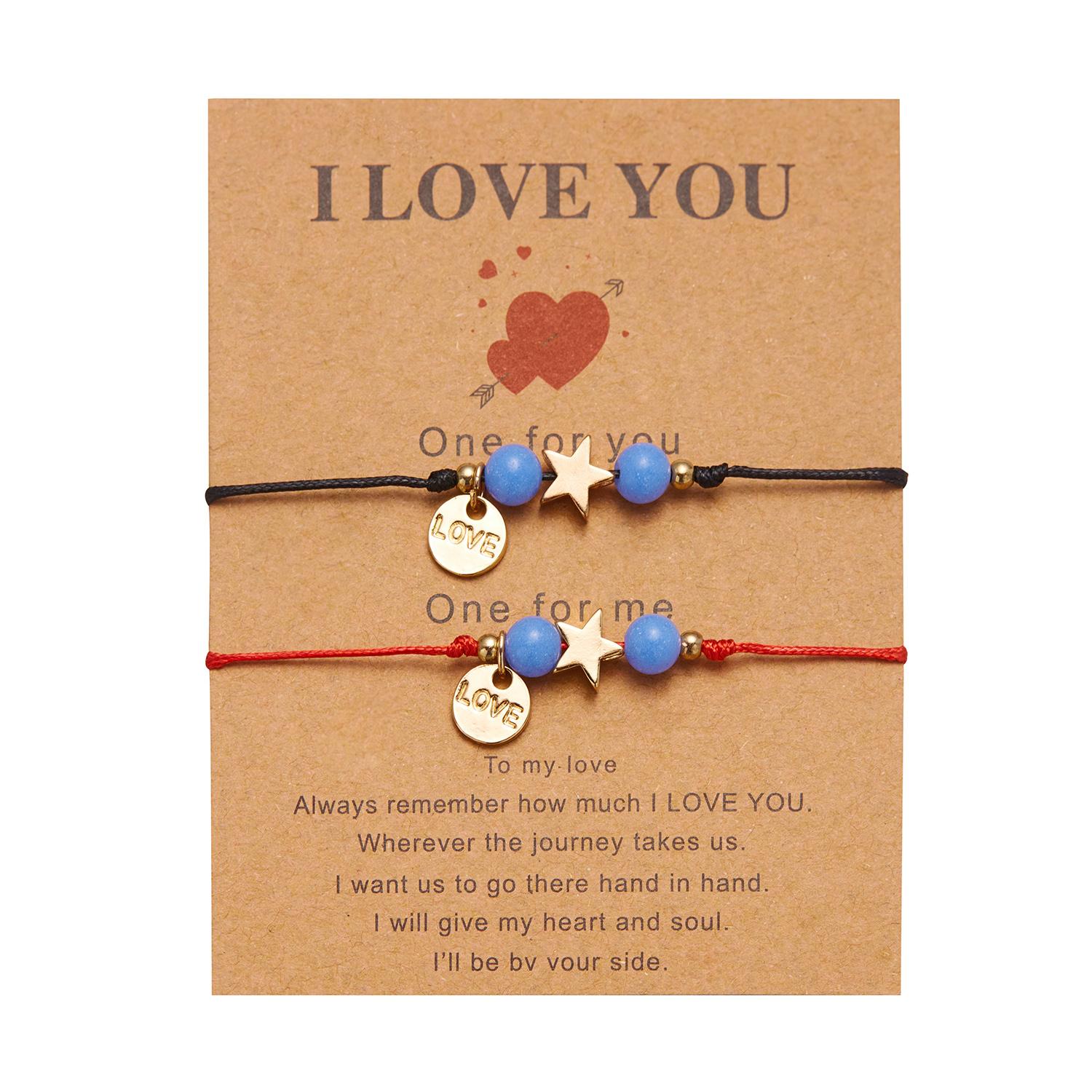 2Pcs Promise Couple Bracelets for Women Simple Luminous Beaded Braided Bracelet Bangle Valentine s Day Gift for Lover Girlfriend
2Pcs Promise Couple Bracelets for Women Simple Luminous Beaded Braided Bracelet Bangle Valentine s Day Gift for Lover Girlfriend