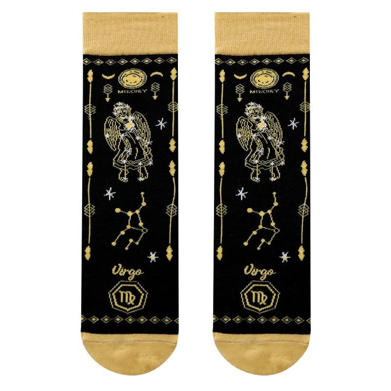 Men and Women Spring and Autumn Leisure Twelve Zodiac Tube Cotton Socks 1 pair
Men and Women Spring and Autumn Leisure Twelve Zodiac Tube Cotton Socks 1 pair