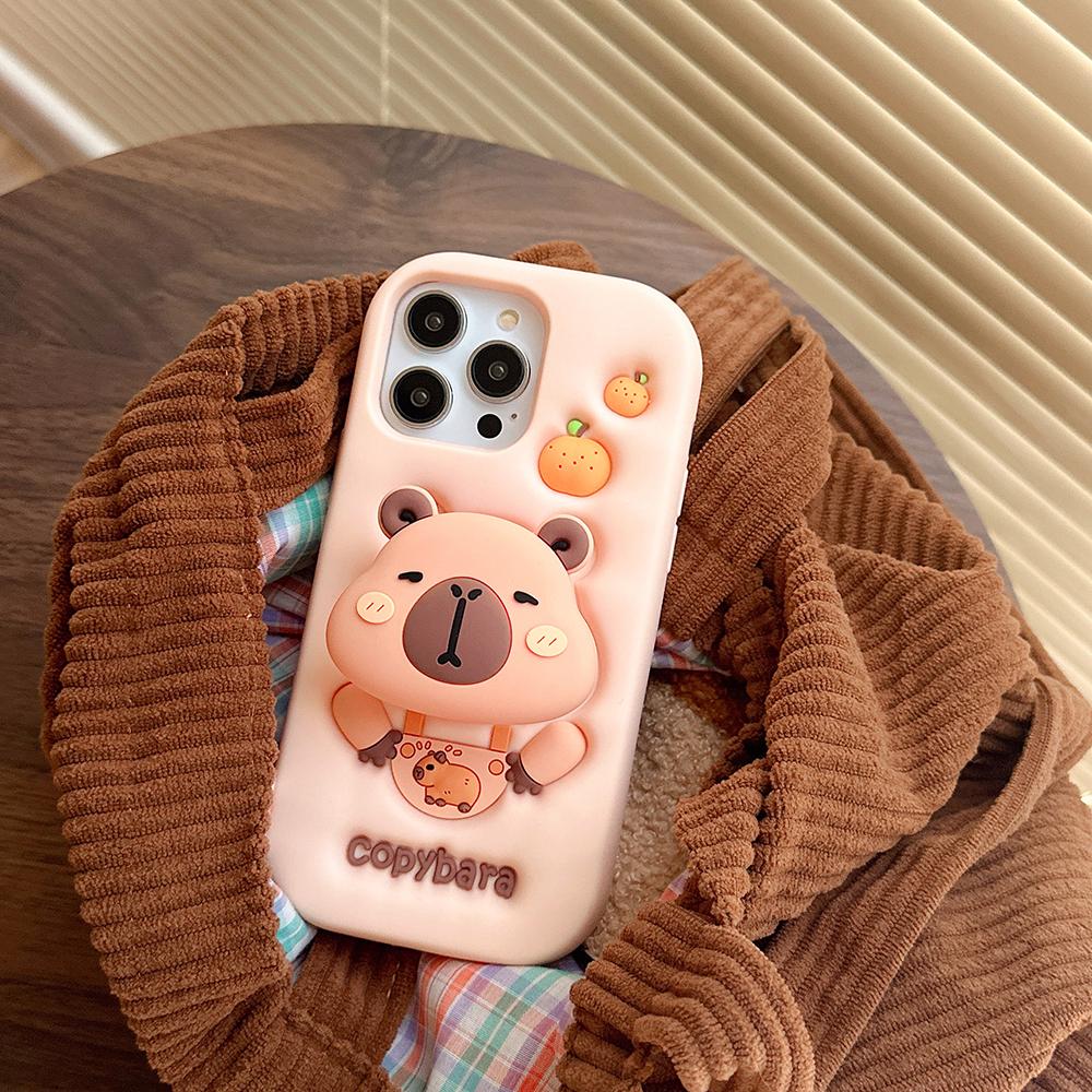 For iPhone 16 15 14 13 12 11 Pro Max Kawaii 3D Cartoon Copybara Case Soft Silicone Cover With Stand Holder For iPhone 11&Case & Holder рожевий
For iPhone 16 15 14 13 12 11 Pro Max Kawaii 3D Cartoon Copybara Case Soft Silicone Cover With Stand Holder For iPhone 11&Case & Holder рожевий