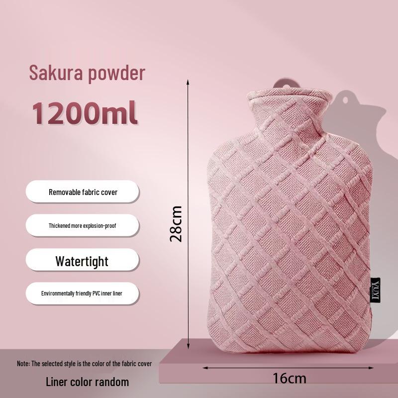 Argyle Hot Water Bottle with Removable Washable Cover, Large European-Style Foot and Hand Warmer, Thickened for Safety.
Argyle Hot Water Bottle with Removable Washable Cover, Large European-Style Foot and Hand Warmer, Thickened for Safety.