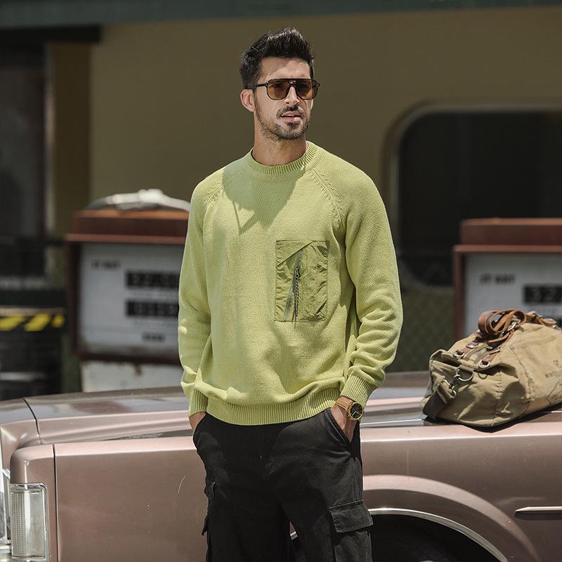 2025 Autumn Retro Color Block Men s Knit Sweater - Round Neck Pullover M for 110-125 jin grass зелений колір
2025 Autumn Retro Color Block Men s Knit Sweater - Round Neck Pullover M for 110-125 jin grass зелений колір