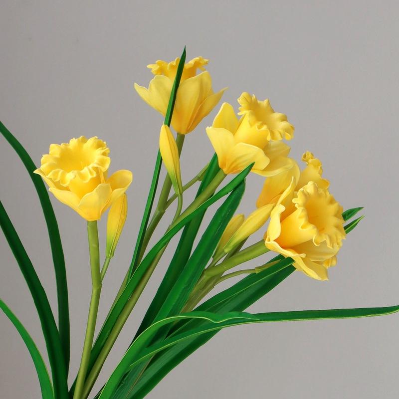 Daffodil artificial flower wholesale indoor dining table decoration
Daffodil artificial flower wholesale indoor dining table decoration