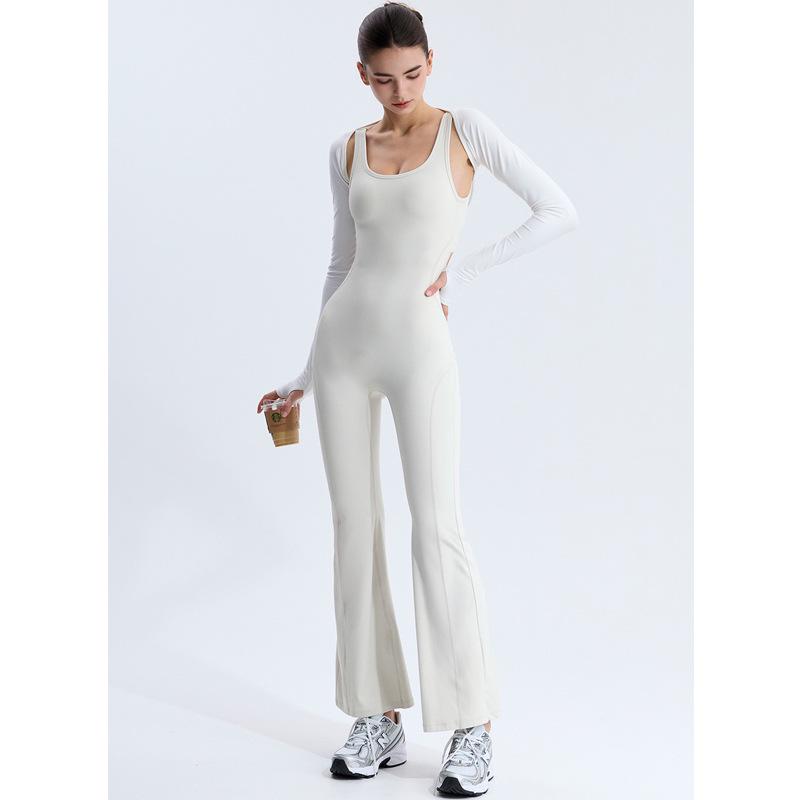 European-American Micro-Flare Women s Yoga Jumpsuit: Slimming, Casual, Solid Color Fitness Wear Small білий
European-American Micro-Flare Women s Yoga Jumpsuit: Slimming, Casual, Solid Color Fitness Wear Small білий