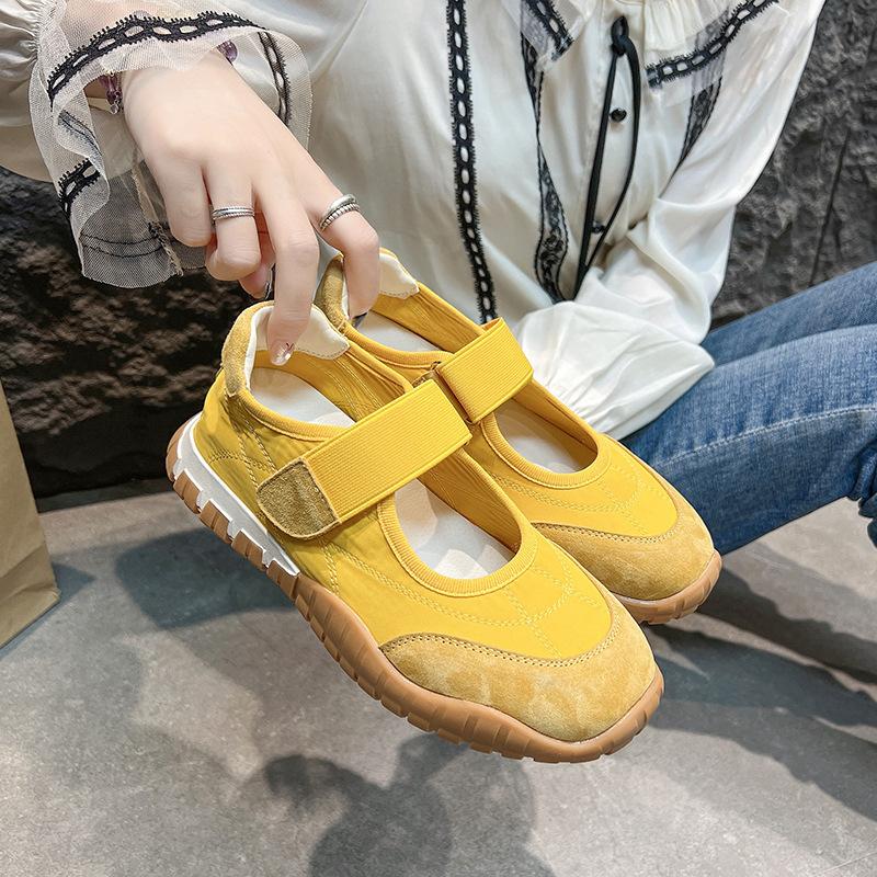 Кожаная одинарная обувь на липучке, легкая и удобная, 25 лет, весна, новая, повседневная, универсальная, удобная, спортивная, плоская обувь, женская обувь 40 жёлтый
Кожаная одинарная обувь на липучке, легкая и удобная, 25 лет, весна, новая, повседневная, универсальная, удобная, спортивная, плоская обувь, женская обувь 40 жёлтый