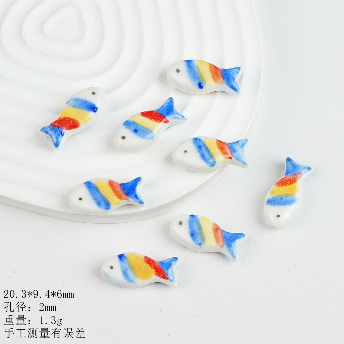 Jingdezhen ceramic hand-painted colored fish loose beads buttons clothing accessories accessories handmade jewelry buttons DIY
Jingdezhen ceramic hand-painted colored fish loose beads buttons clothing accessories accessories handmade jewelry buttons DIY