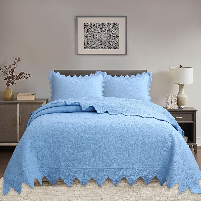 All-Cotton Lace Trim Quilted Three-Piece Bedding Set 230x250 cm, Pillowcase 50x70 cm (2 pieces)
All-Cotton Lace Trim Quilted Three-Piece Bedding Set 230x250 cm, Pillowcase 50x70 cm (2 pieces)