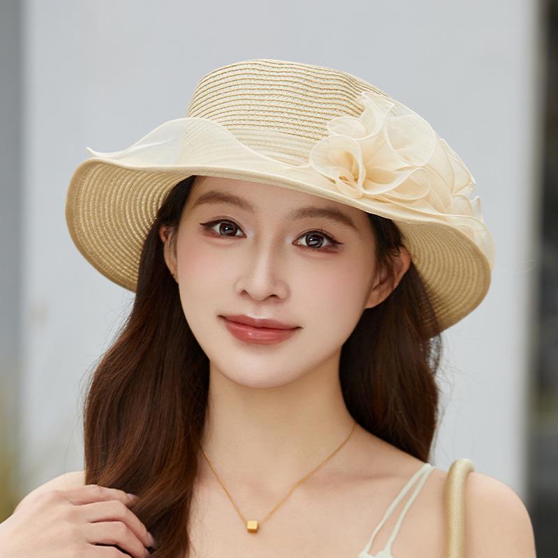 Summer Women s Large Brim Organza Flower Fisherman Hat Beach Vacation Sunshade Mesh Hat for Outdoor Casual Stylish Accessory Adult 56-58cm
Summer Women s Large Brim Organza Flower Fisherman Hat Beach Vacation Sunshade Mesh Hat for Outdoor Casual Stylish Accessory Adult 56-58cm