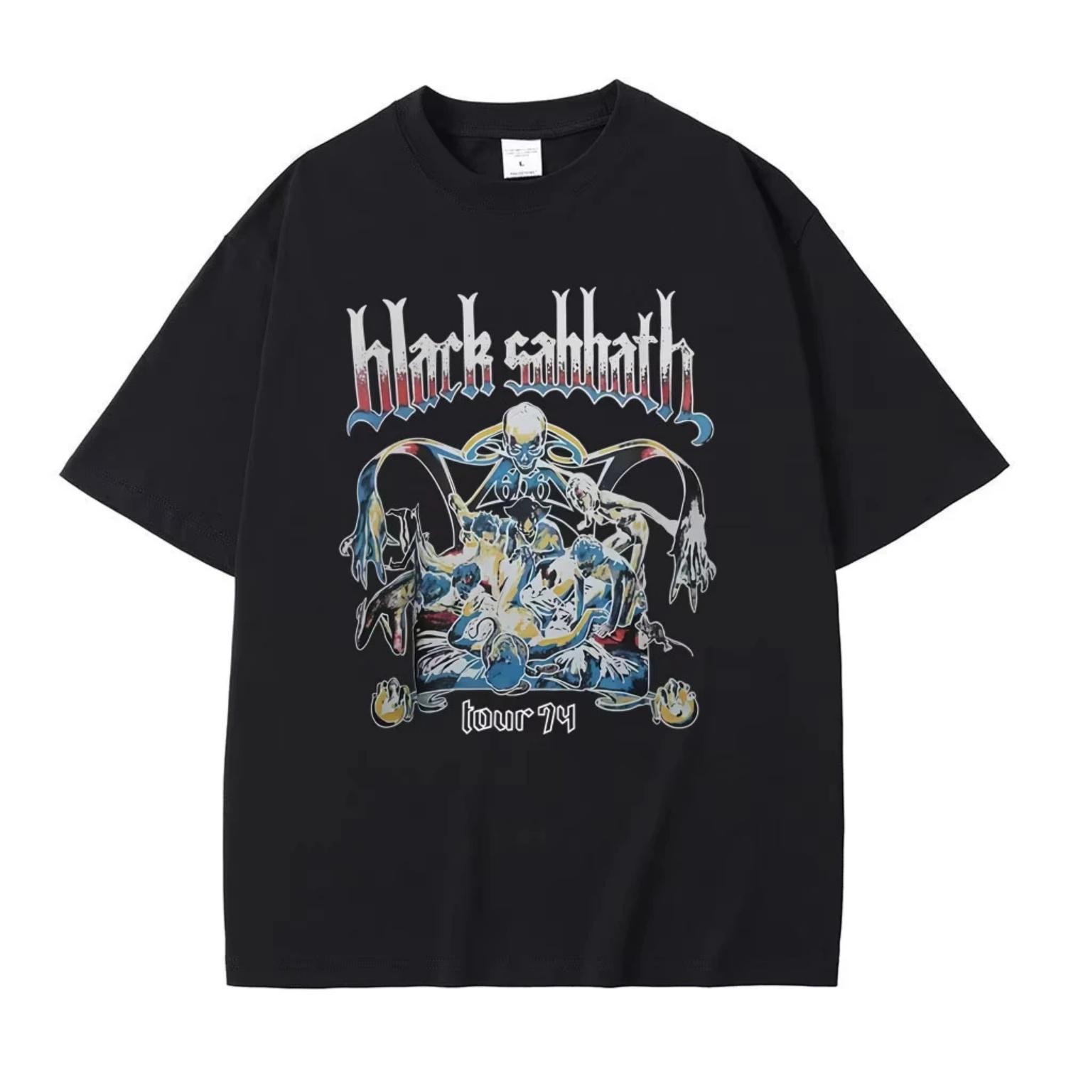 Heavy Metal Rock Band Black Sabbath Tour 1974 T-shirt Ozzy Osbourne Skeleton Graphic T Shirt Men Women Vintage Oversized Tshirt S чёрный
Heavy Metal Rock Band Black Sabbath Tour 1974 T-shirt Ozzy Osbourne Skeleton Graphic T Shirt Men Women Vintage Oversized Tshirt S чёрный